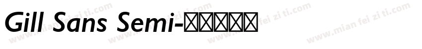 Gill Sans Semi字体转换